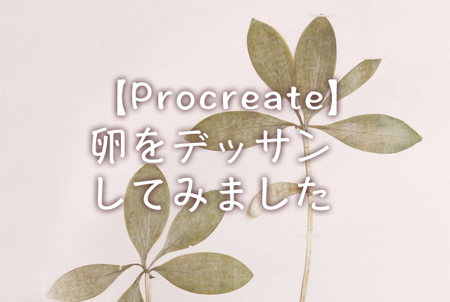Procreate Ipadで基礎デッサン 卵を描いてみる めたろんブログ Procreate Ipadで基礎デッサン 卵を描いてみる めたろんブログ